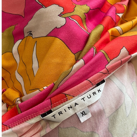Trina Turk ALLISA Boca Chica Floral Boatneck Top - XL - Picture 7 of 9